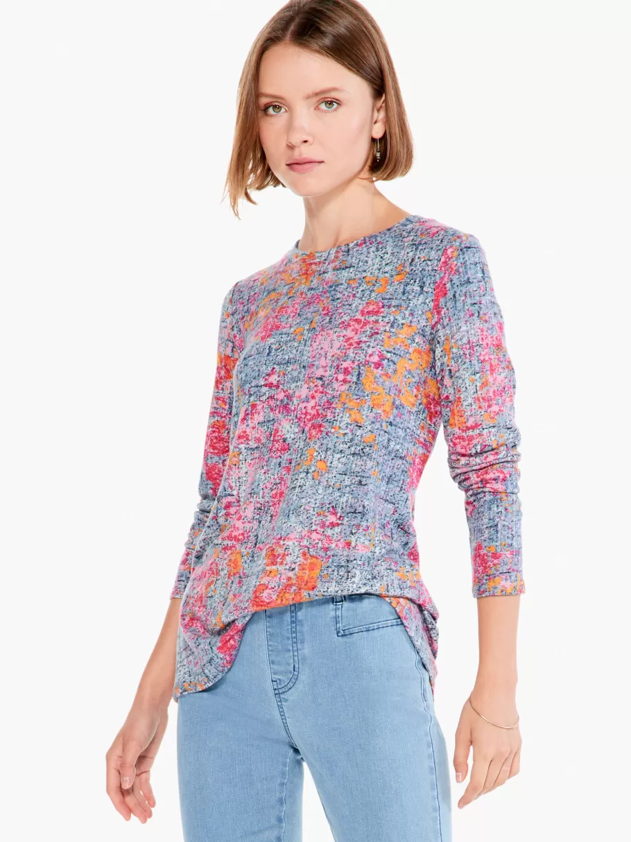 NIC+ZOE Abstract Glow Tee^Women Knit Tops + Tees