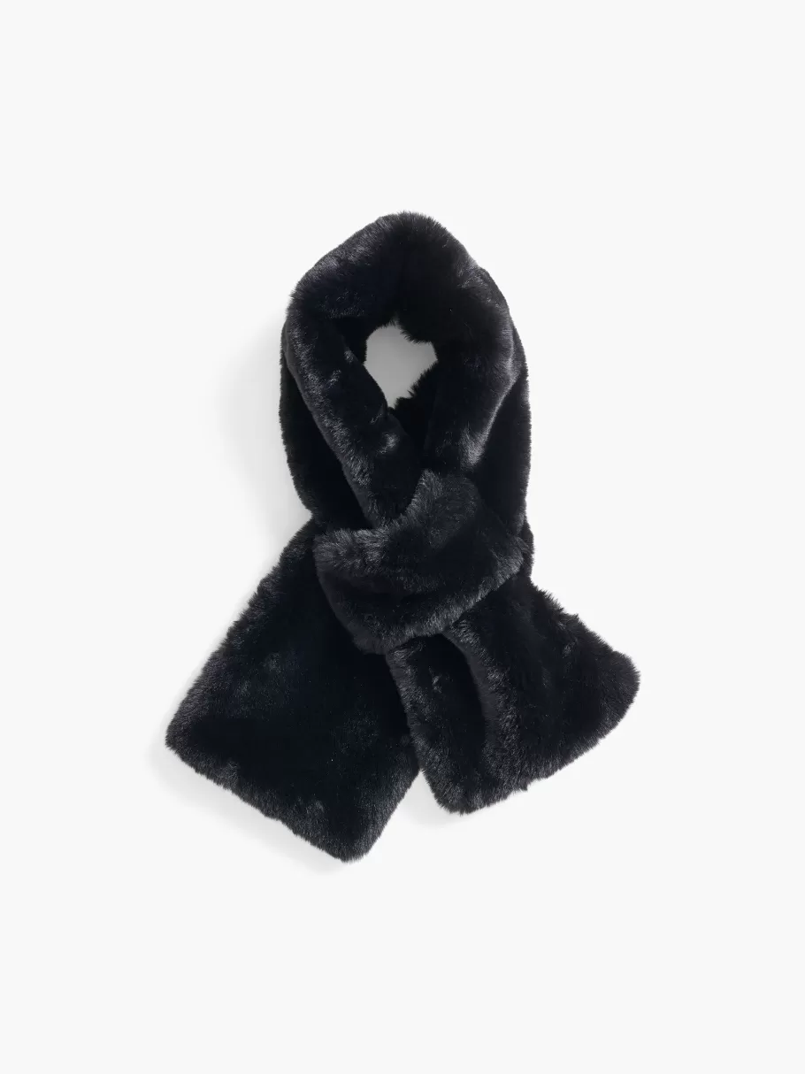 NIC+ZOE Amato - Big Short Hair Faux Fur Scarf^Women Scarves + Gloves