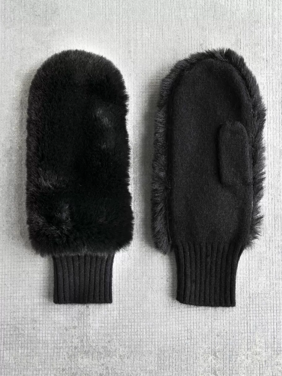 NIC+ZOE Amato Faux Fur Mitten^Women Scarves + Gloves