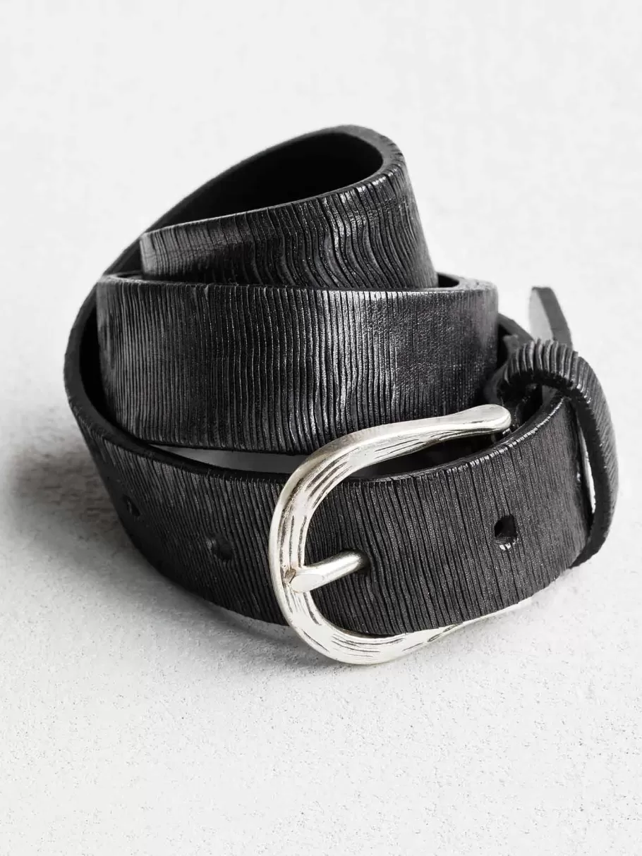 NIC+ZOE B.Belt - Lazer Cut Distressed Belt^Women Belts