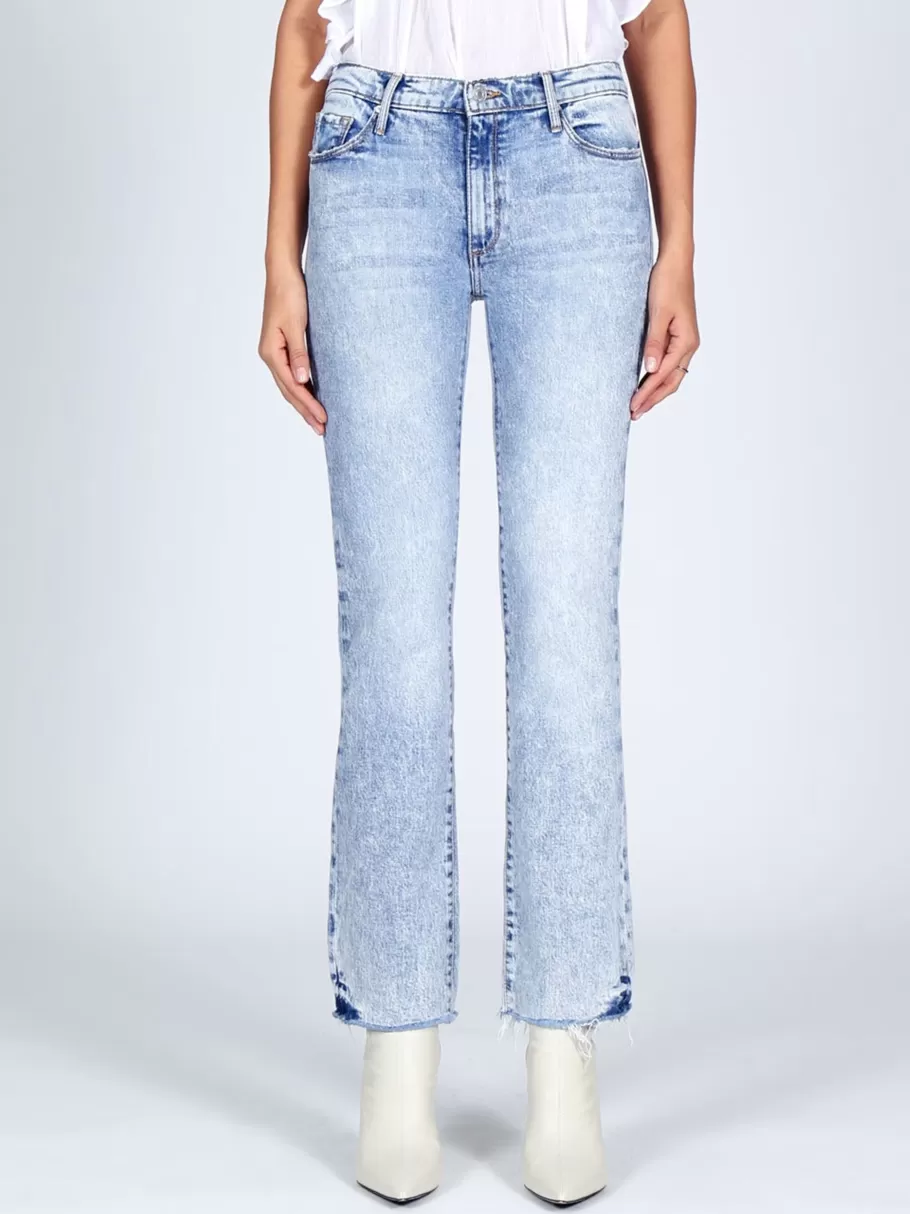 NIC+ZOE Black Orchid Bardot Straight Fray^Women Pants