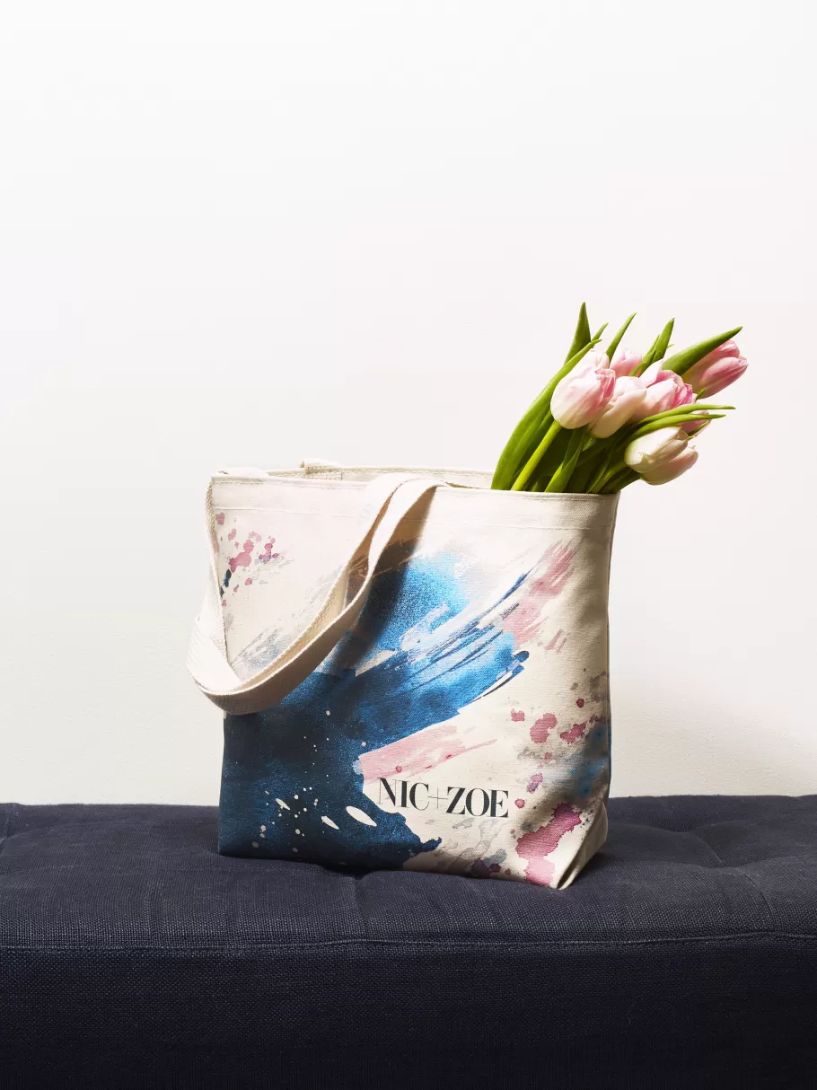 NIC+ZOE Canvas Tote Bag^Women Handbags