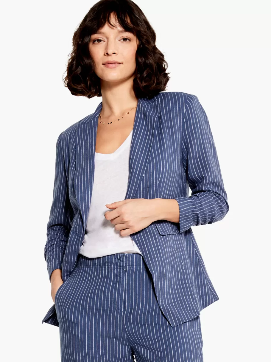 NIC+ZOE Central Park Scrunch Sleeve Jacket^Women Jackets + Blazers