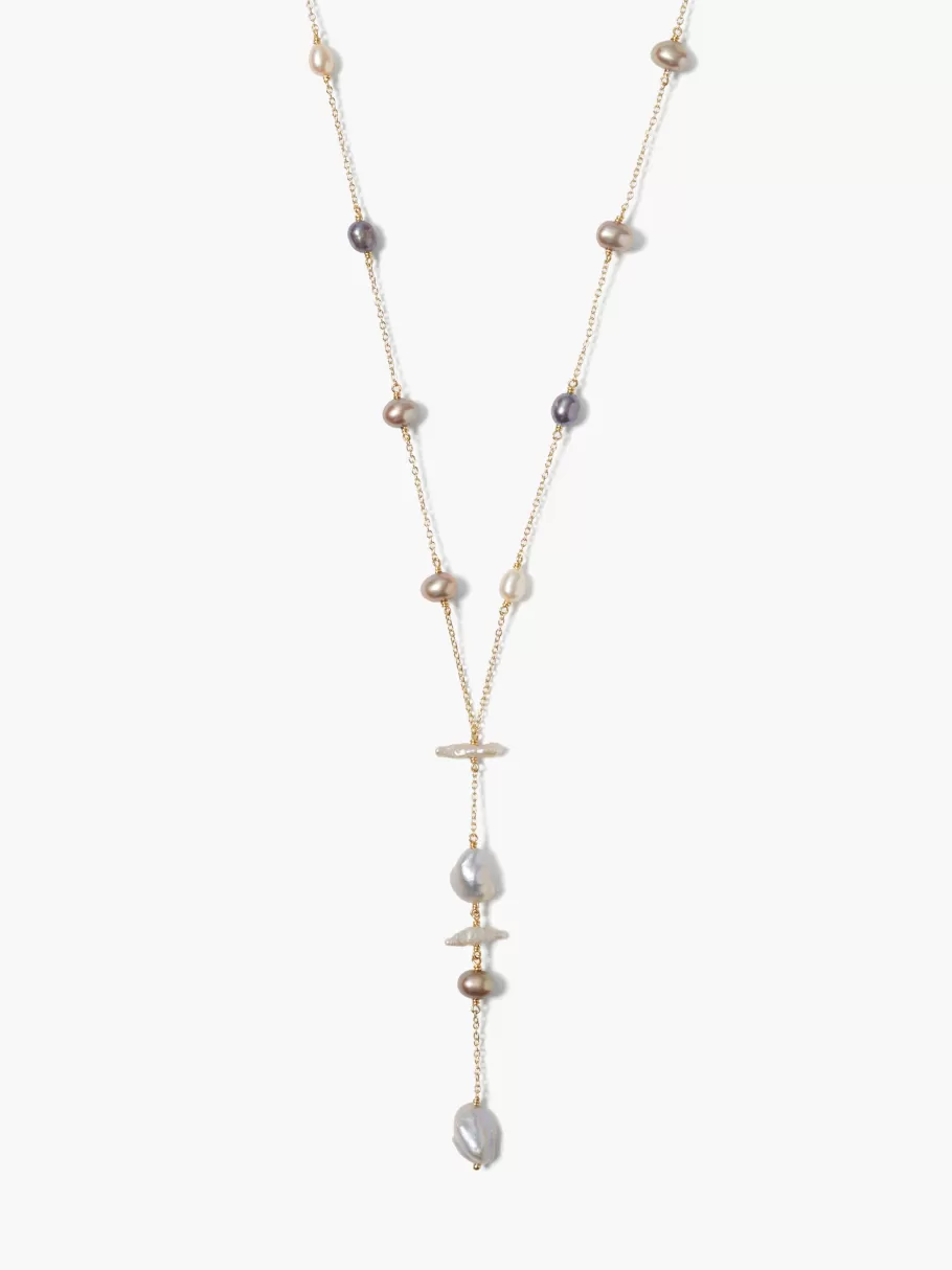 NIC+ZOE Chan Luu Pearl Y-Drop Necklace^Women Jewelry
