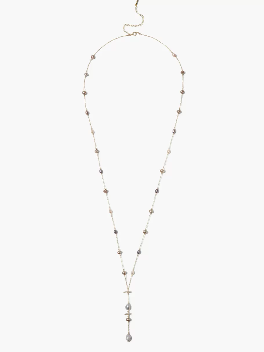 NIC+ZOE Chan Luu Pearl Y-Drop Necklace^Women Jewelry
