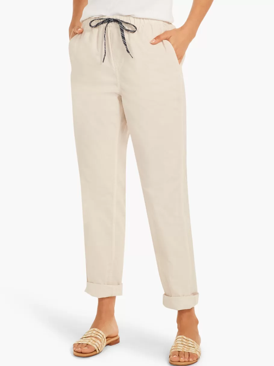 NIC+ZOE Cotton Poplin Relaxed Ankle Pant^Women Pants