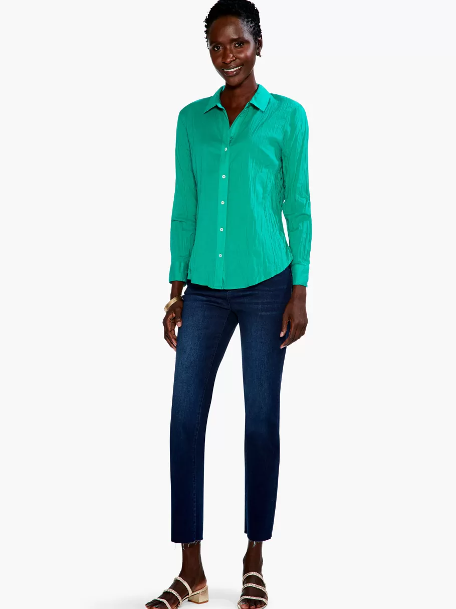 crinkle_shirt_3.webp NIC+ZOE Crinkle Shirt^Women Shirts + Blouses