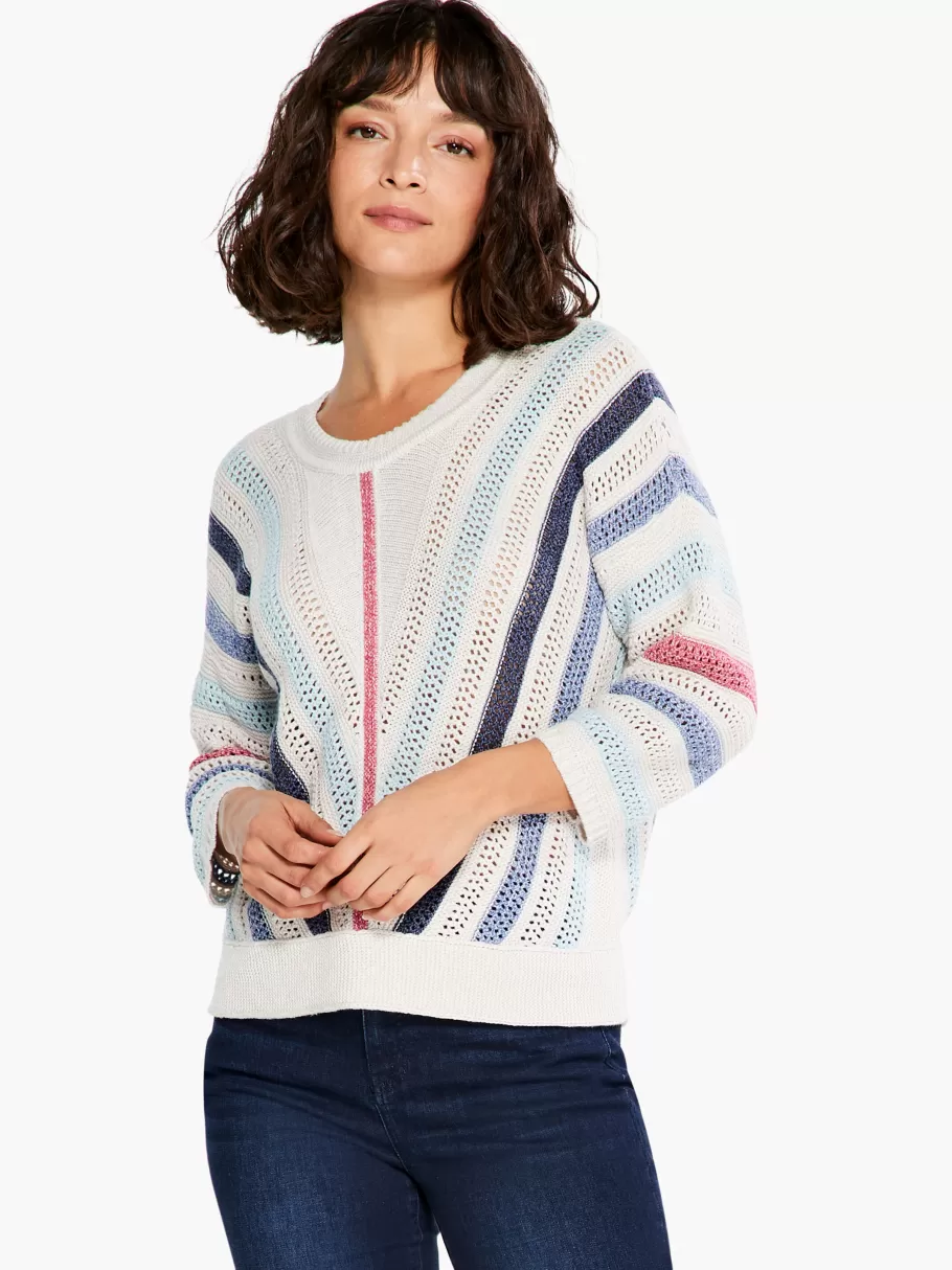 NIC+ZOE Crochet Angles Sweater^Women Sweaters