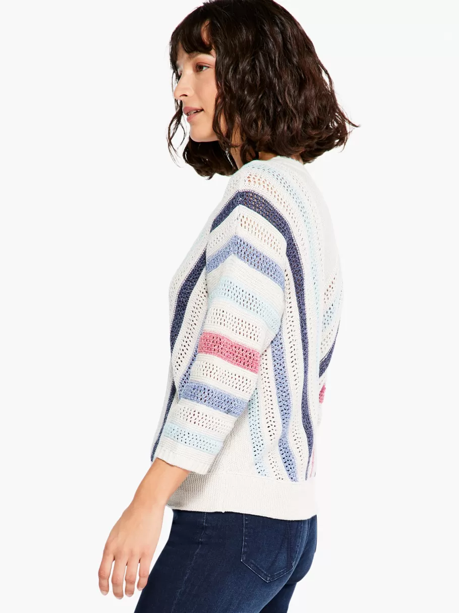 NIC+ZOE Crochet Angles Sweater^Women Sweaters