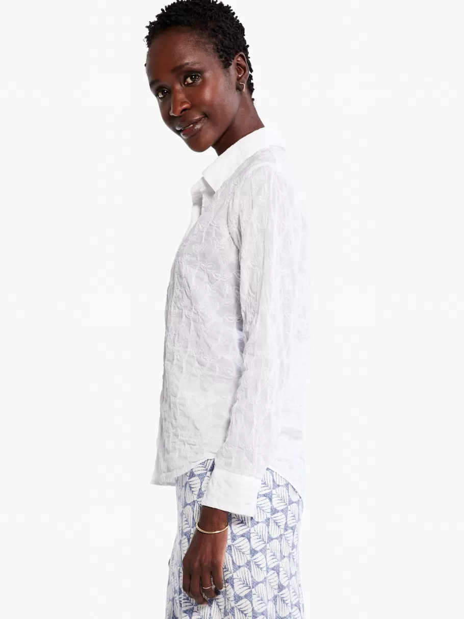 NIC+ZOE Embroidered Sky Shirt^Women Shirts + Blouses