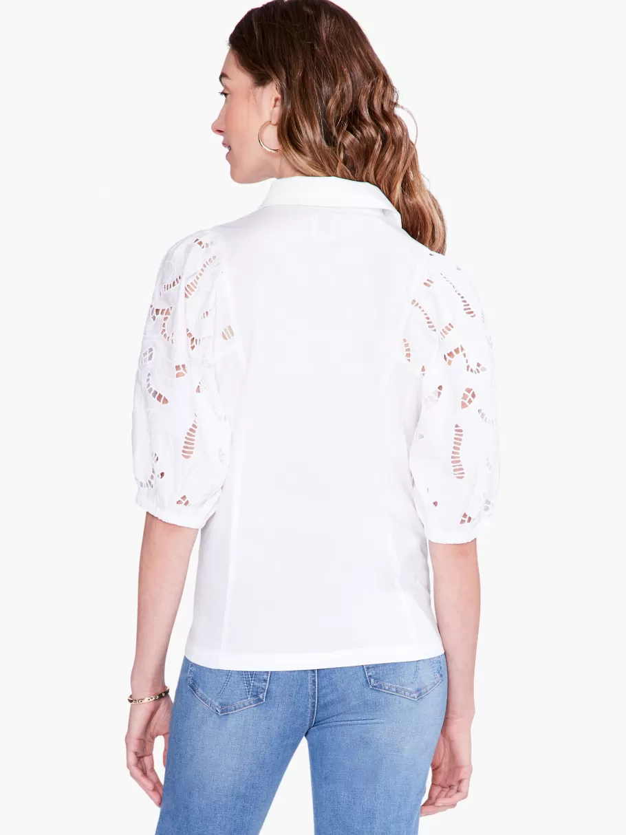 eyelet_sleeves_shirt_3.webp NIC+ZOE Eyelet Sleeves Shirt^Women Shirts + Blouses