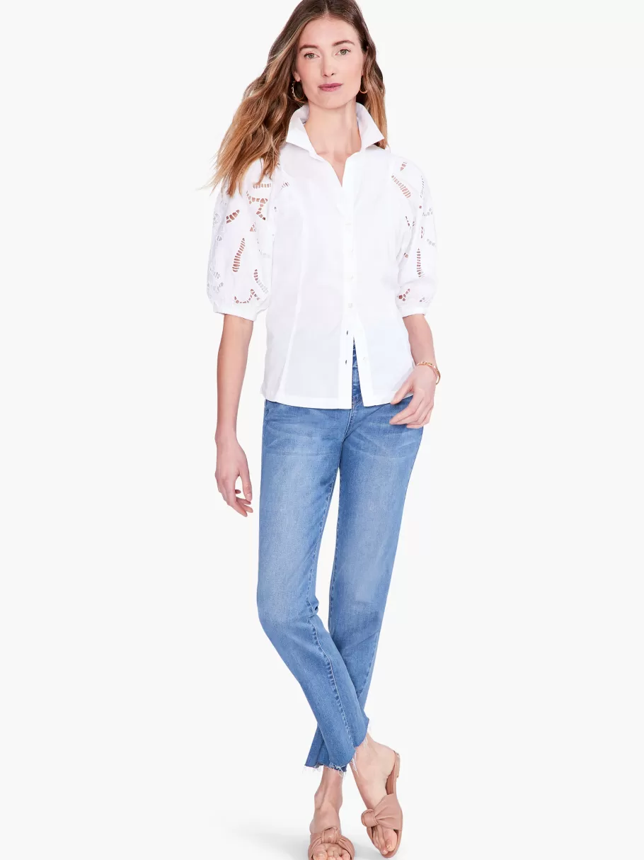 eyelet_sleeves_shirt_4.webp NIC+ZOE Eyelet Sleeves Shirt^Women Shirts + Blouses