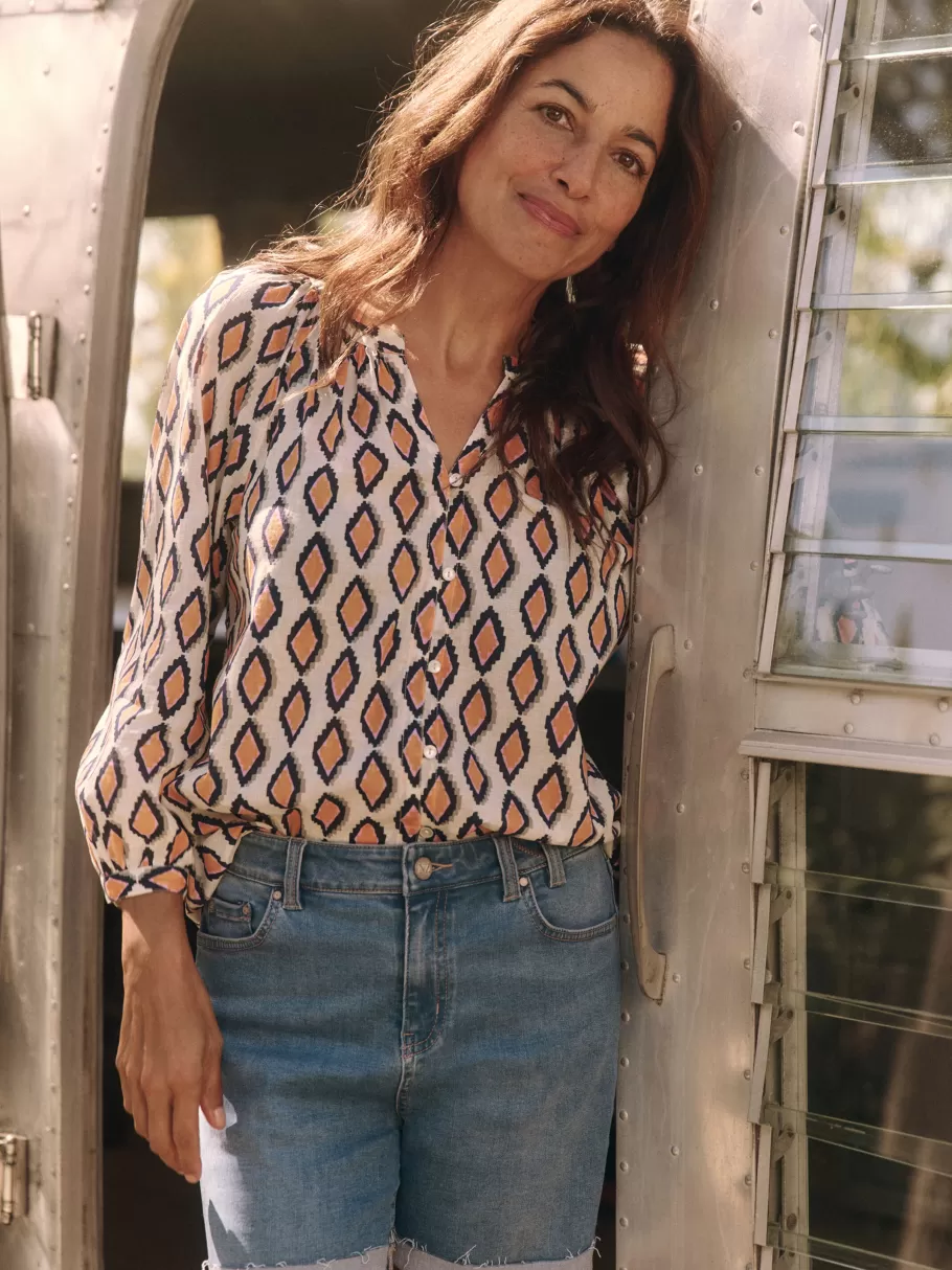 NIC+ZOE Falling Diamonds Top^Women Shirts + Blouses