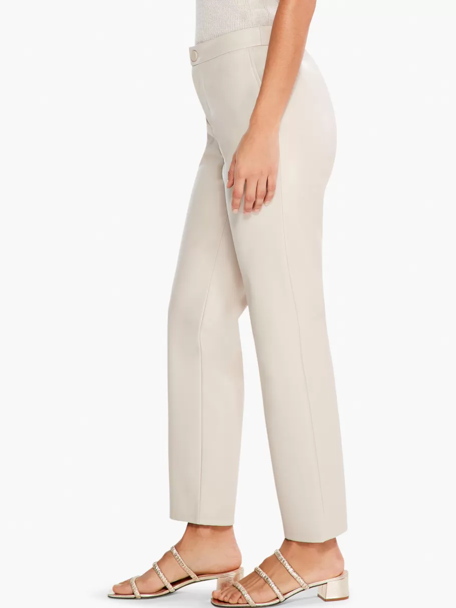 NIC+ZOE Faux Leather Straight-Leg Trouser^Women Pants