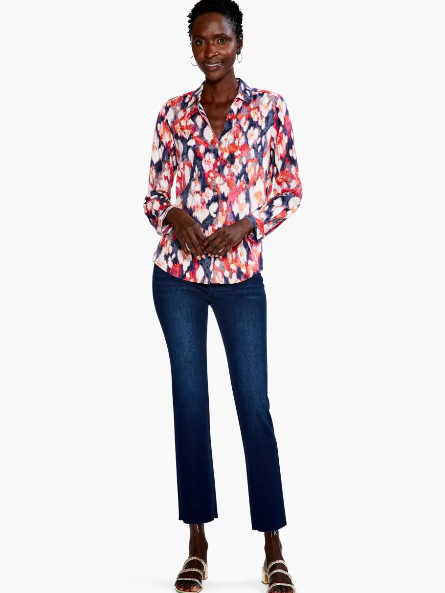 NIC+ZOE Floral Ikat Live In Shirt^Women Shirts + Blouses