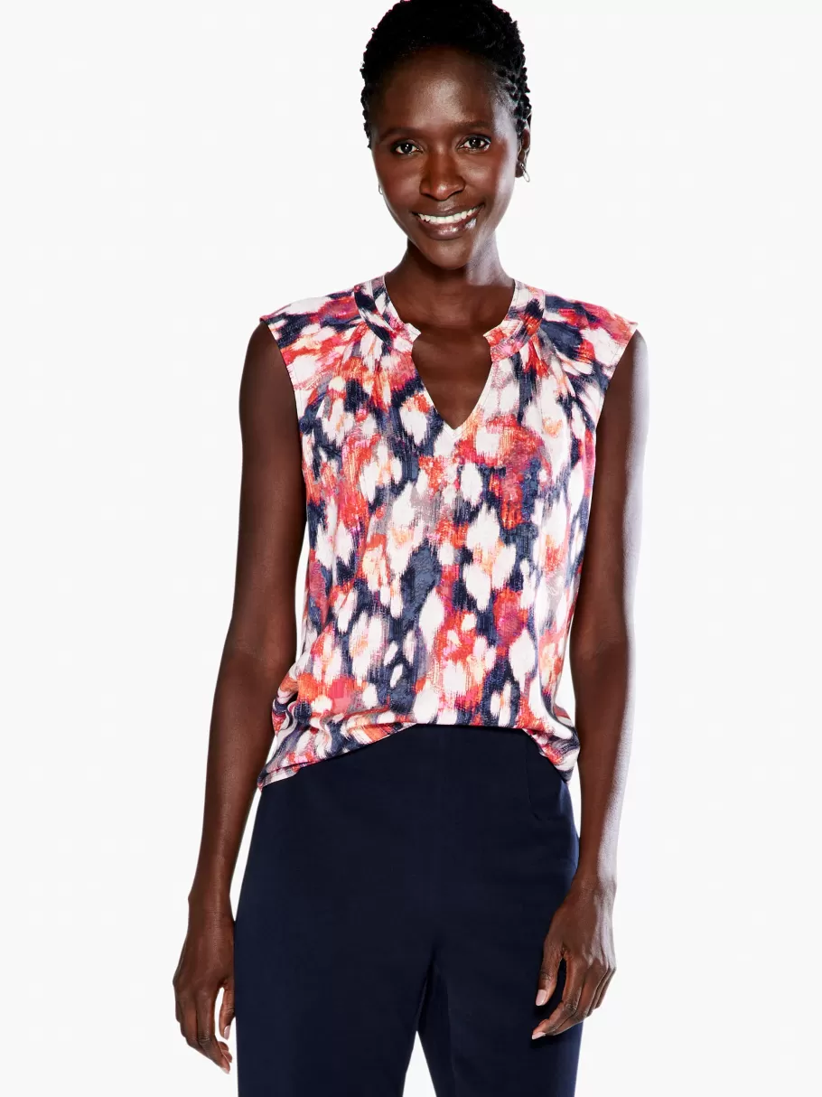 NIC+ZOE Floral Ikat Live In Tank^Women Shirts + Blouses