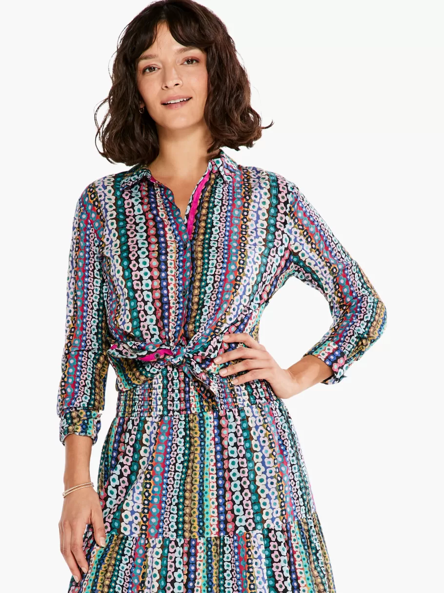 NIC+ZOE Flower Field Crinkle Shirt^Women Shirts + Blouses
