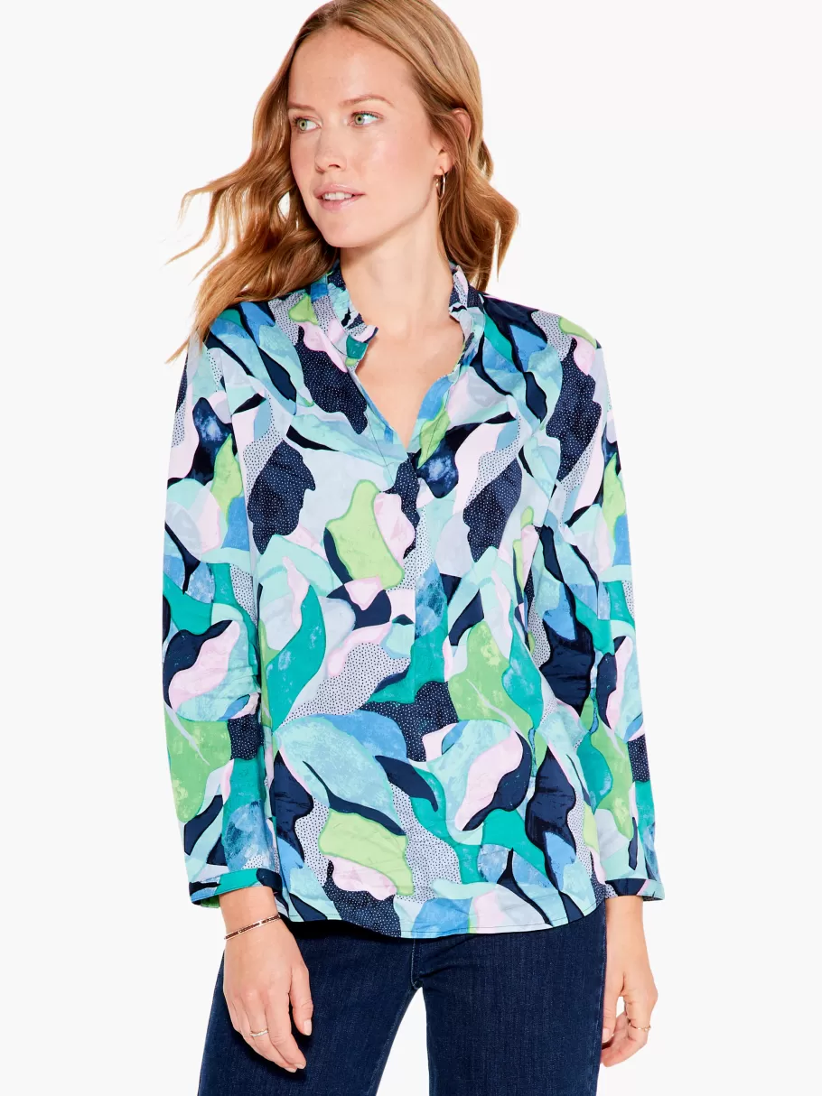 NIC+ZOE Frozen Tundra Top^Women Shirts + Blouses