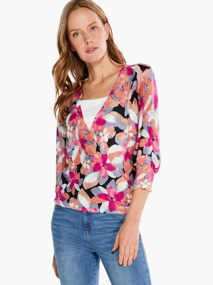 NIC+ZOE Glowing Petals 4-Way Cardigan^Women Cardigans