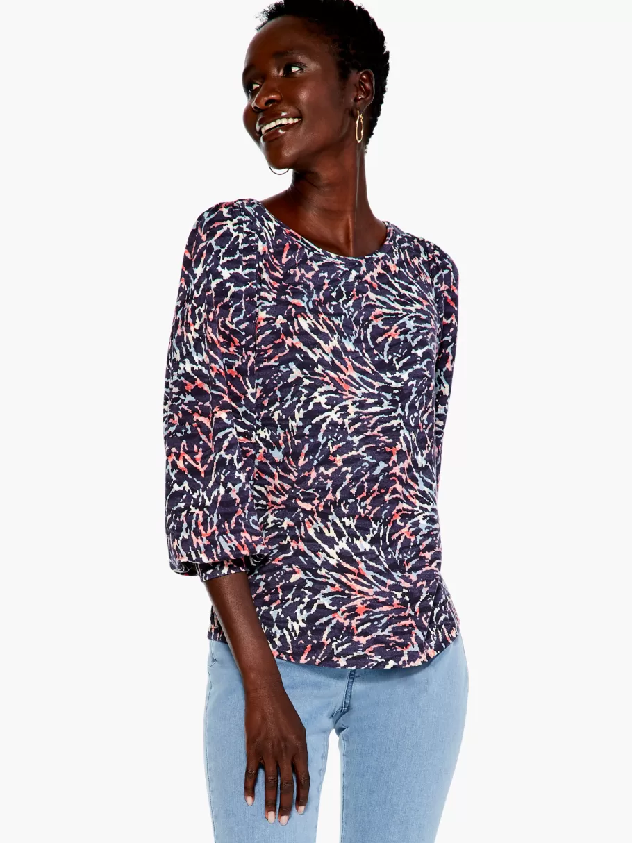NIC+ZOE Glowing Sunset Top^Women Knit Tops + Tees
