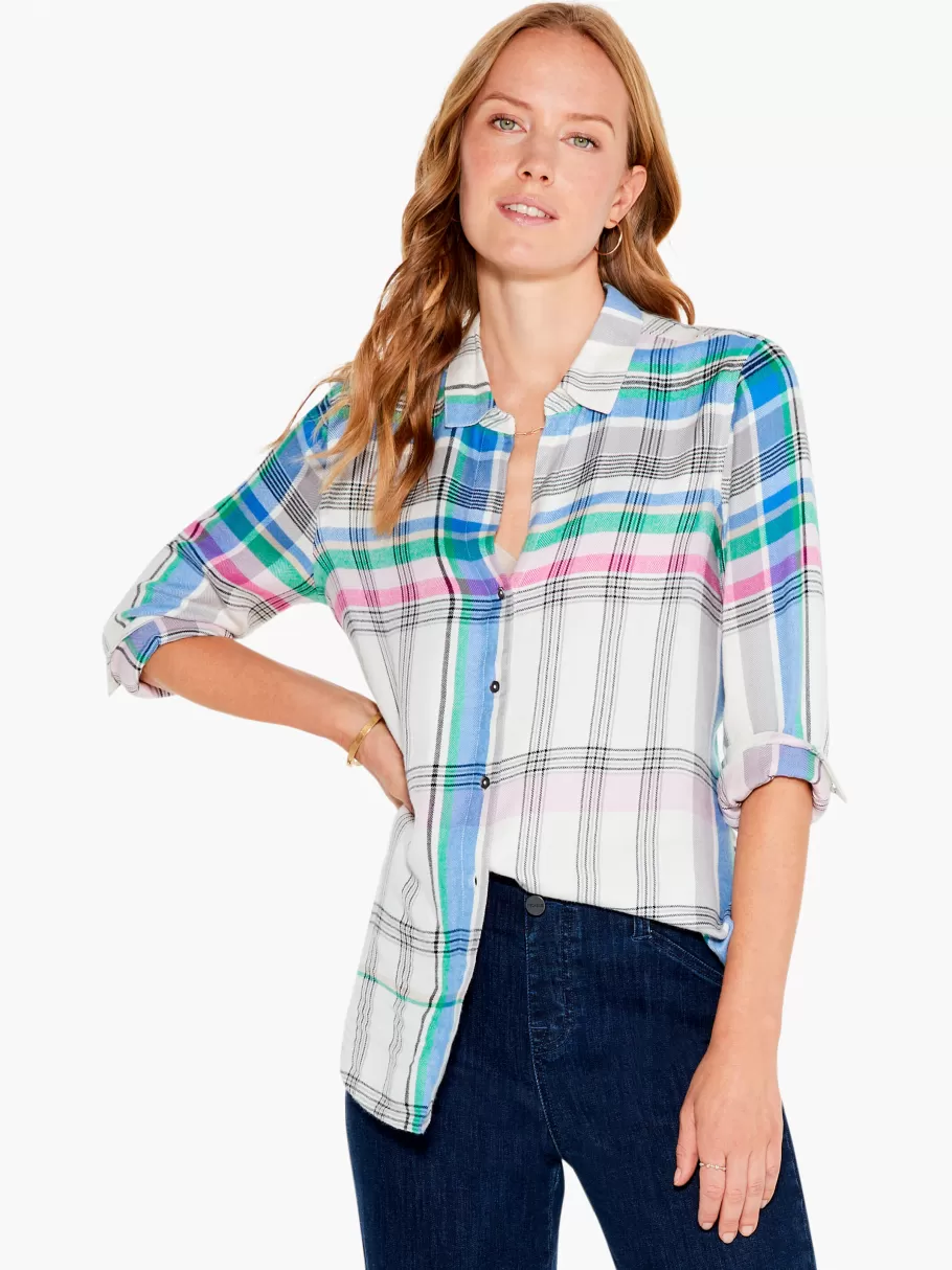NIC+ZOE Here To There Plaid Shirt^Women Shirts + Blouses