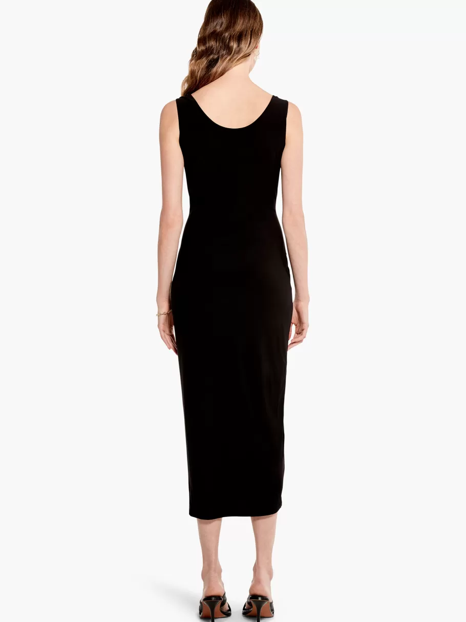 high_twist_ruched_dress_2.webp NIC+ZOE High Twist Ruched Dress^Women Dresses + Skirts