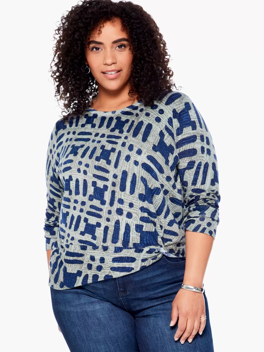 NIC+ZOE Ikat Camo Sweater^Women Sweaters