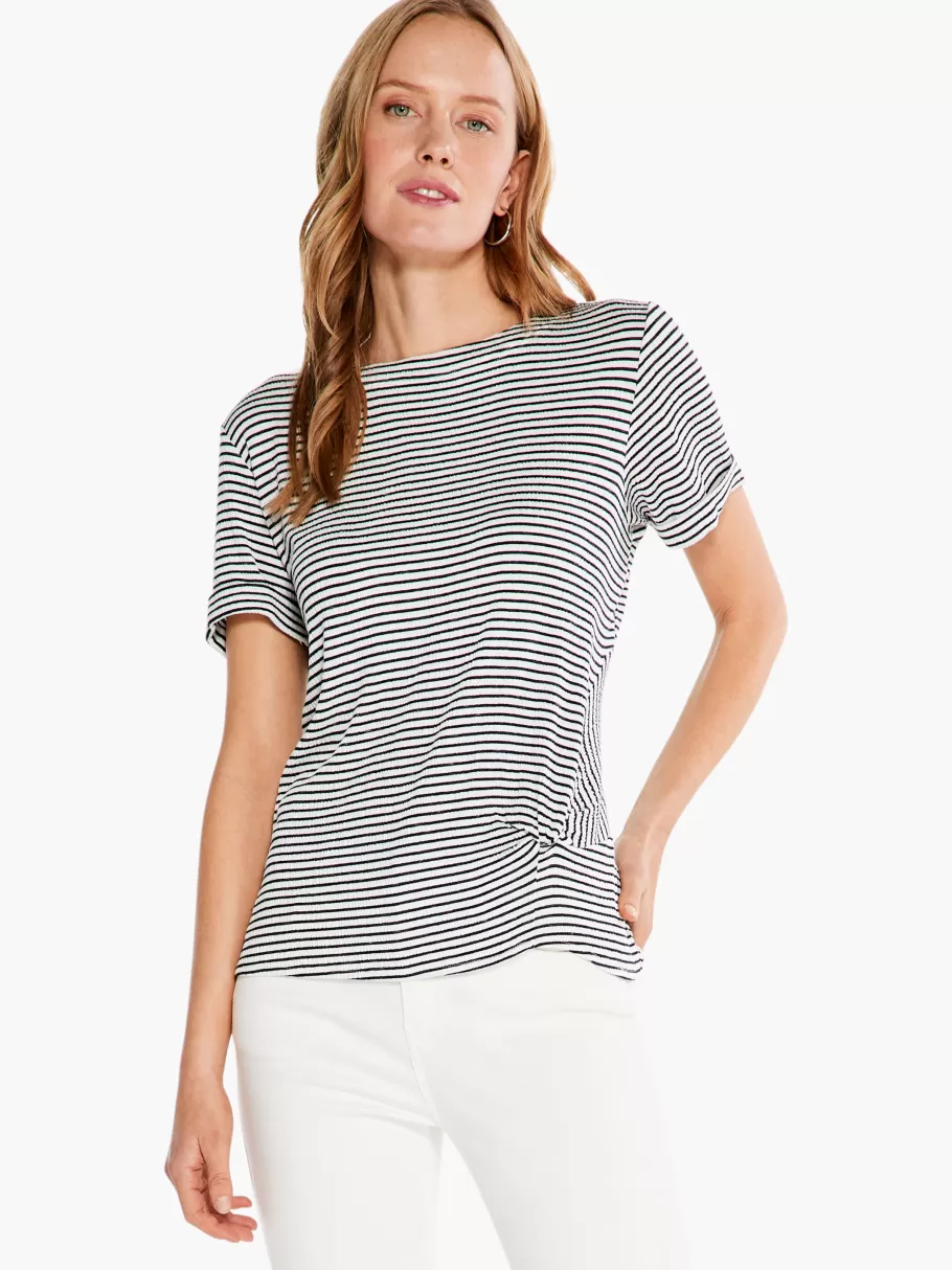 NIC+ZOE In Line Twist Tee^Women Knit Tops + Tees