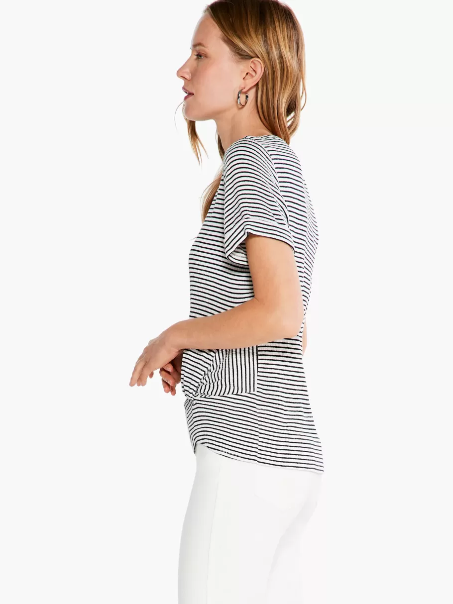 NIC+ZOE In Line Twist Tee^Women Knit Tops + Tees
