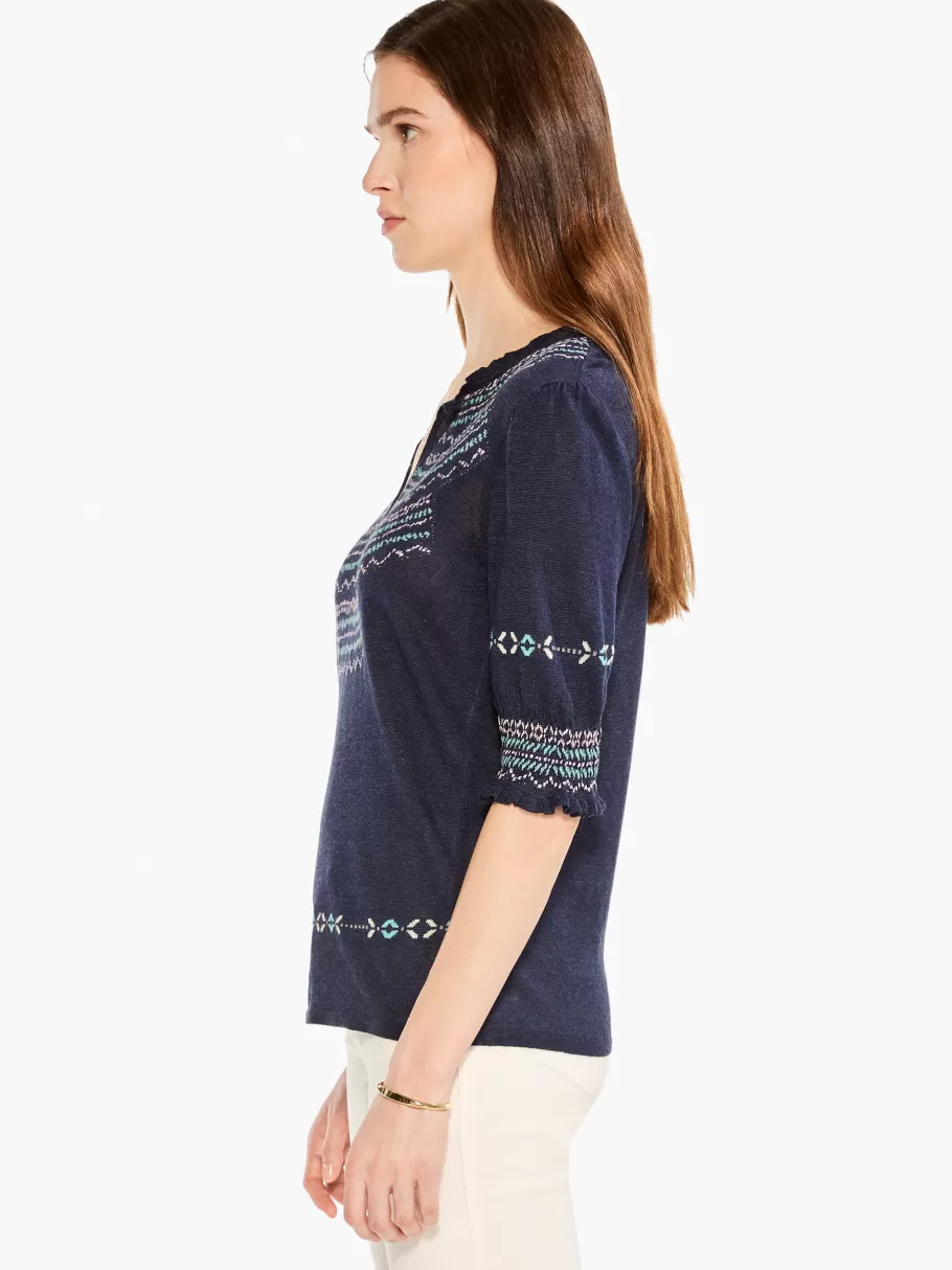 NIC+ZOE Intarsia Stitches Sweater^Women Sweaters