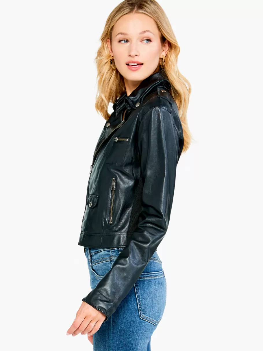 NIC+ZOE Jkt Piper Leather Jacket^Women Jackets + Blazers