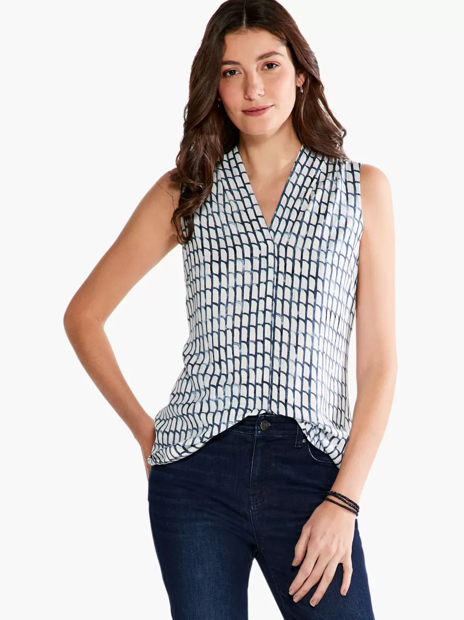 NIC+ZOE Lattice Live In Tank^Women Shirts + Blouses