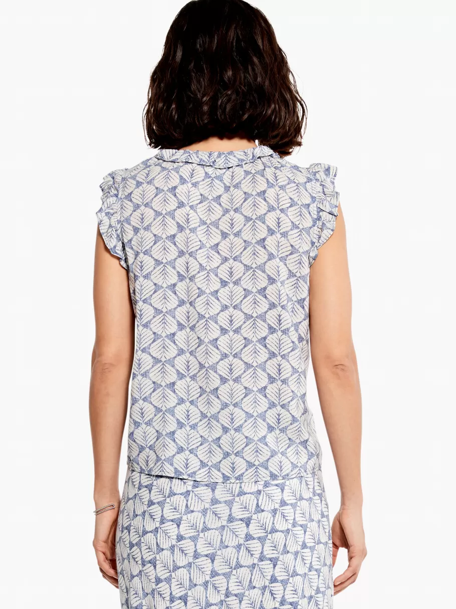 NIC+ZOE Lilipad Blues Tank^Women Shirts + Blouses