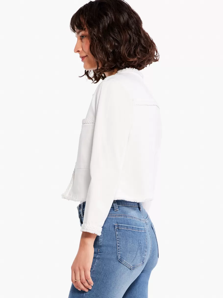 NIC+ZOE Liverpool - Braided Trim Crop Jacket^Women Jackets + Blazers