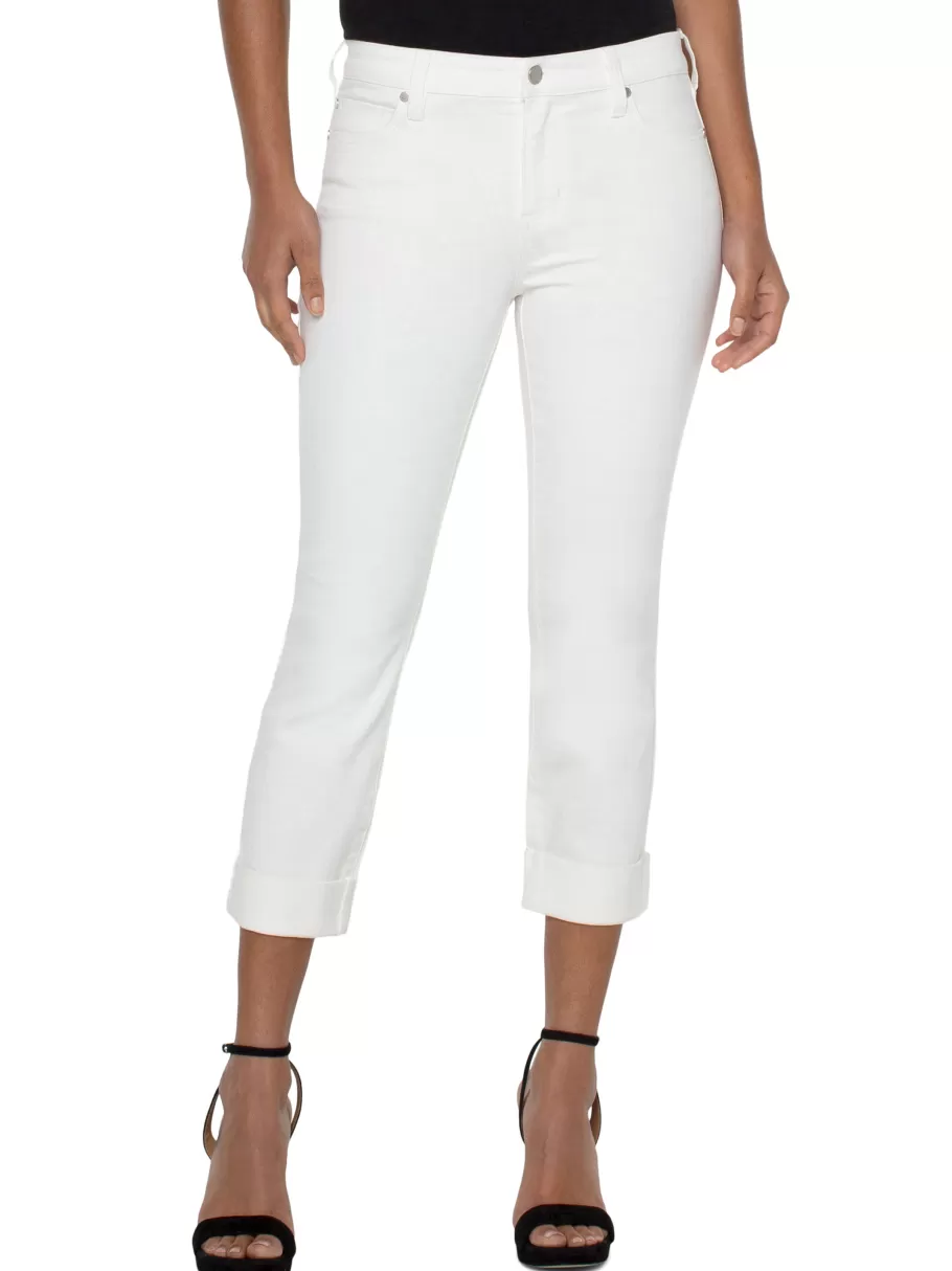 NIC+ZOE Liverpool - Charlie Crop With Rolled Hem^Women Pants