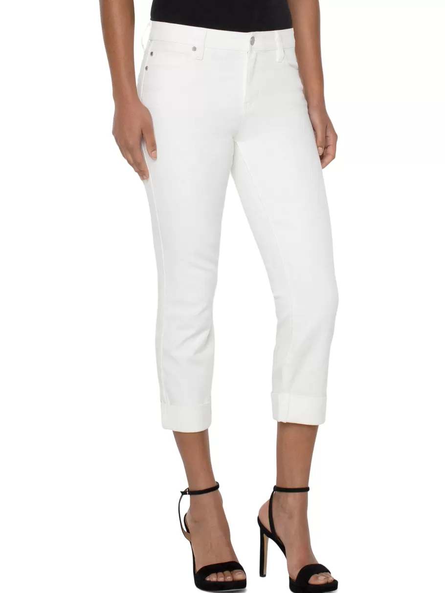 NIC+ZOE Liverpool - Charlie Crop With Rolled Hem^Women Pants