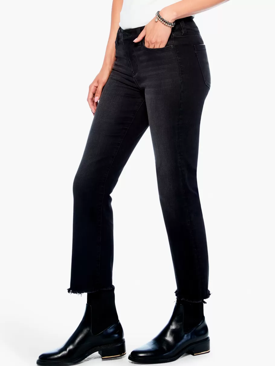 NIC+ZOE Liverpool - Hannah Cropped Flare W/ Fray Hem^Women Pants