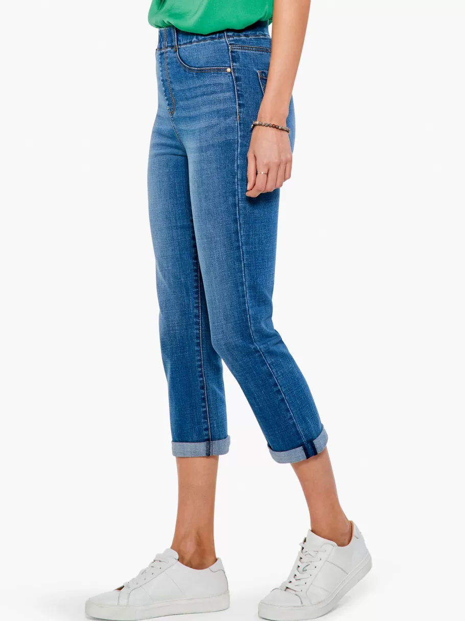NIC+ZOE Liverpool Chloe Crop Skinny Jean With Rolled Cuff^Women Pants