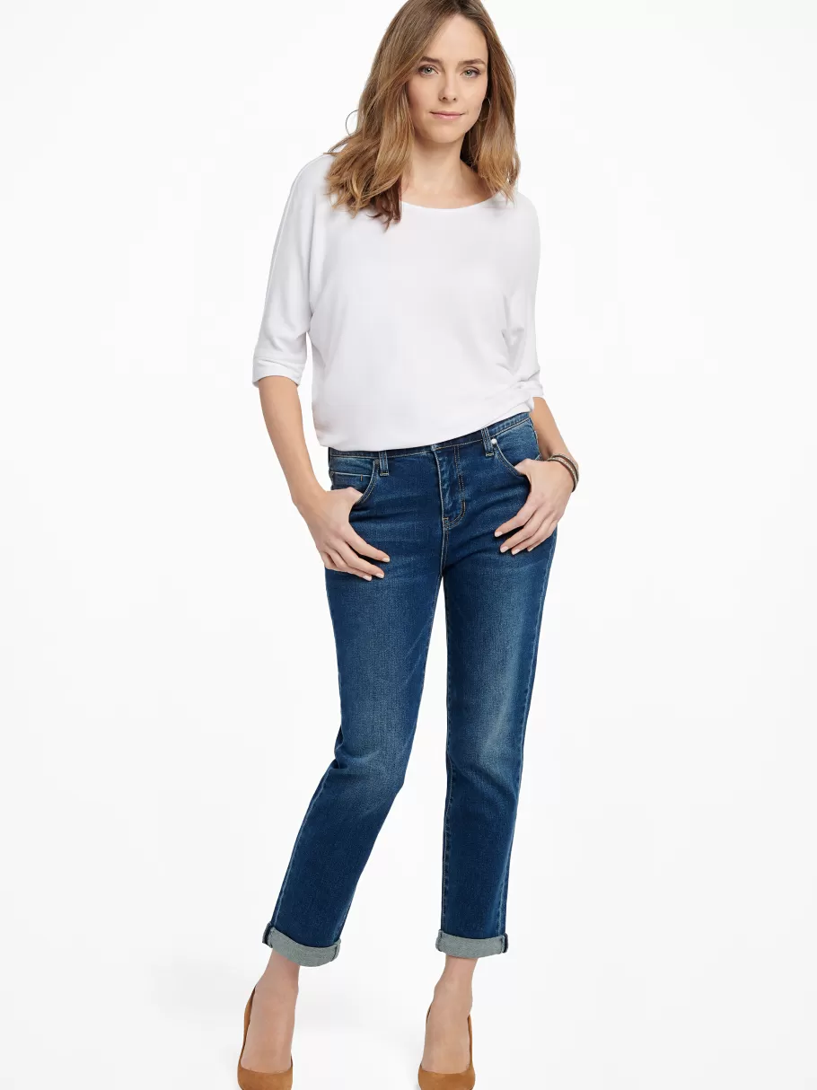 NIC+ZOE Liverpool Marley Girlfriend Roll Cuff Jean^Women Pants