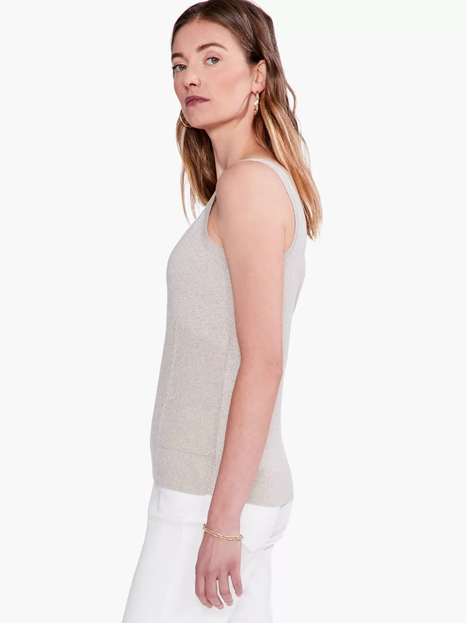 NIC+ZOE Lurex Corset Tank^Women Sweaters