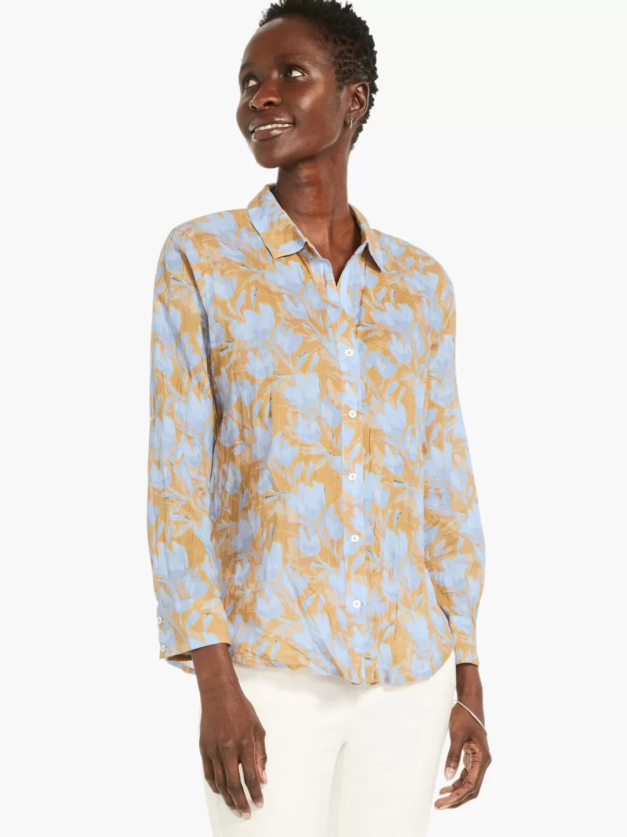 NIC+ZOE Midday Meadows Crinkle Shirt^Women Shirts + Blouses