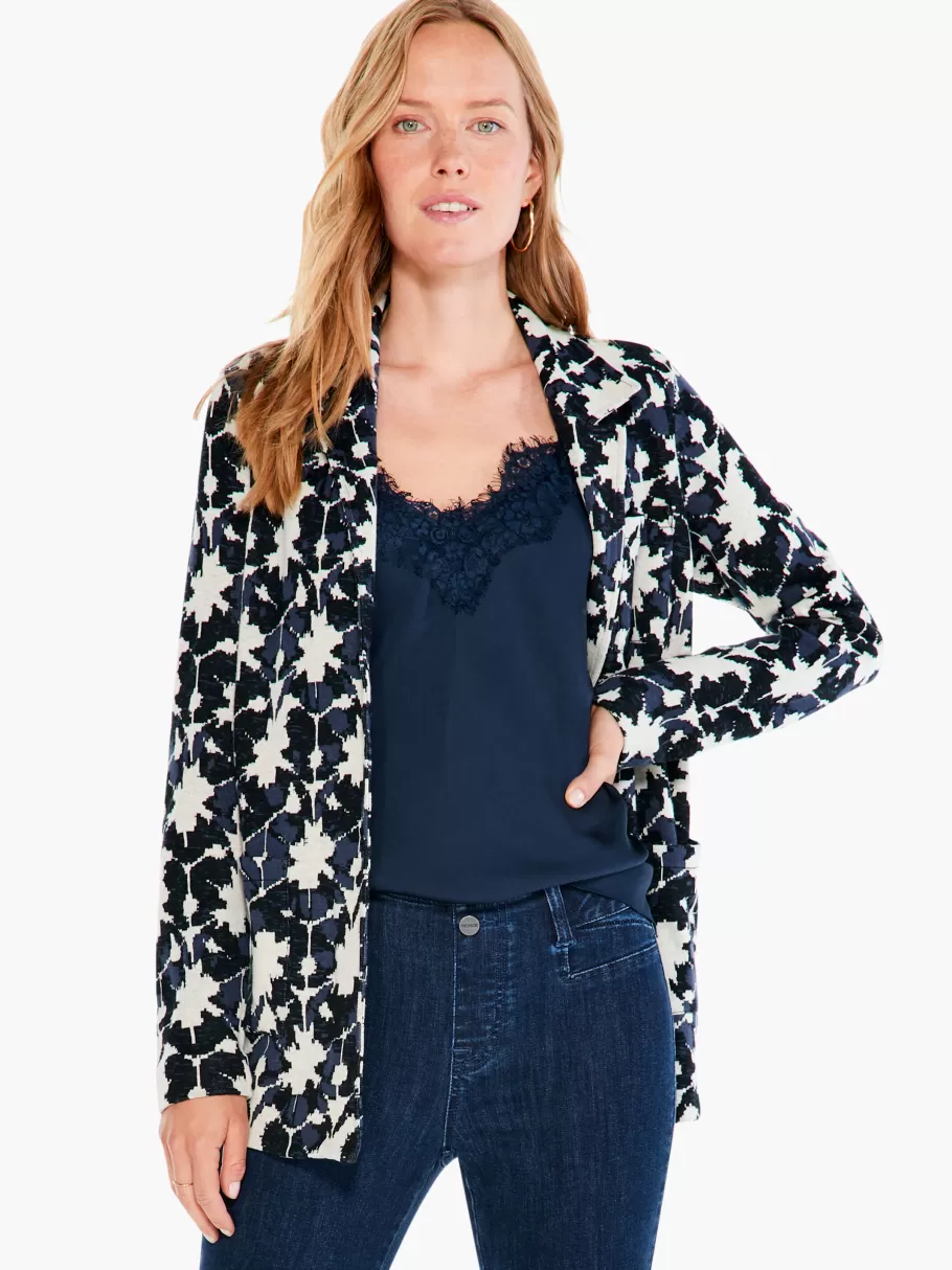NIC+ZOE Mosaic Mix Knit Blazer^Women Jackets + Blazers
