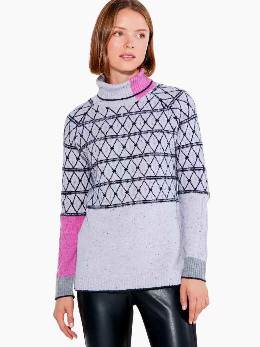 NIC+ZOE Mosaic Stitched Sweater^Women Sweaters