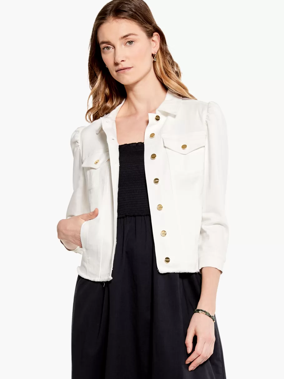 NIC+ZOE Nz Denim Femme Sleeve Denim Jacket^Women Jackets + Blazers