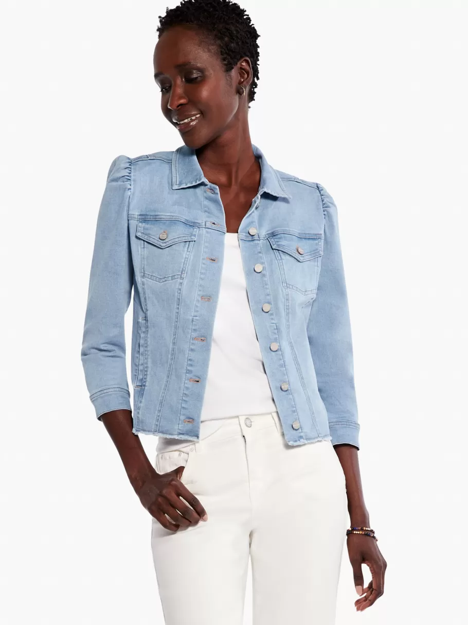NIC+ZOE Nz Denim Femme Sleeve Denim Jacket^Women Jackets + Blazers