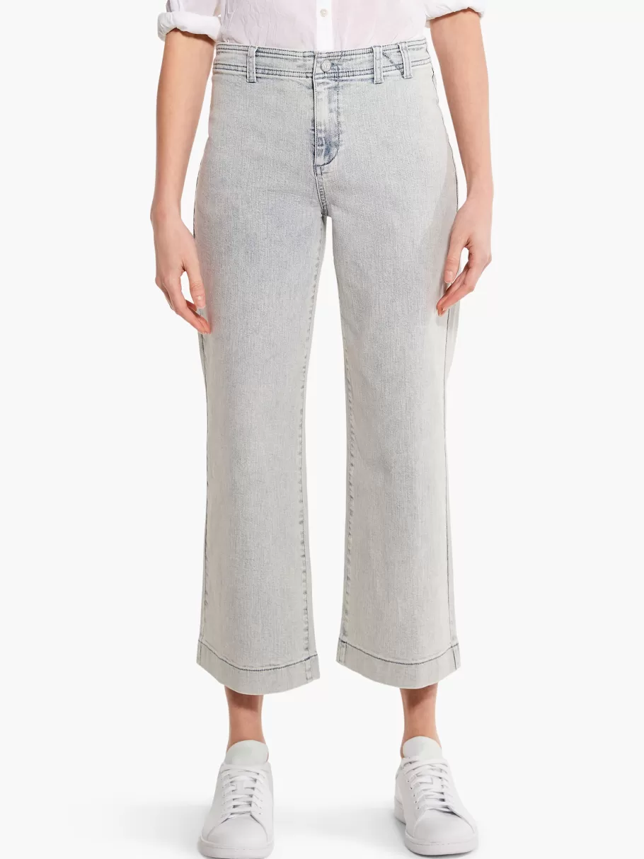 NIC+ZOE Nz Denim Mid Rise Wide-Leg Crop Jean^Women Pants