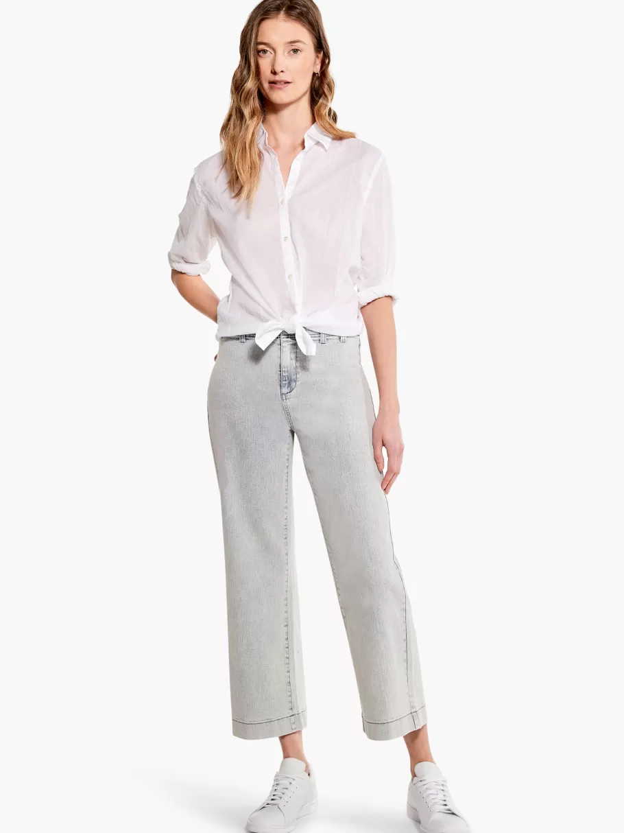 NIC+ZOE Nz Denim Mid Rise Wide-Leg Crop Jean^Women Pants