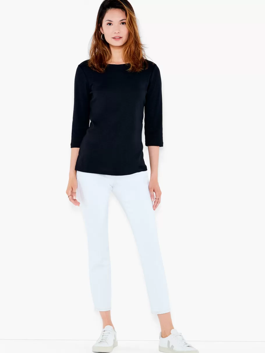 nzt__sleeve_boat_tee_3-1.webp NIC+ZOE Nzt 3/4 Sleeve Boat Tee^Women Knit Tops + Tees