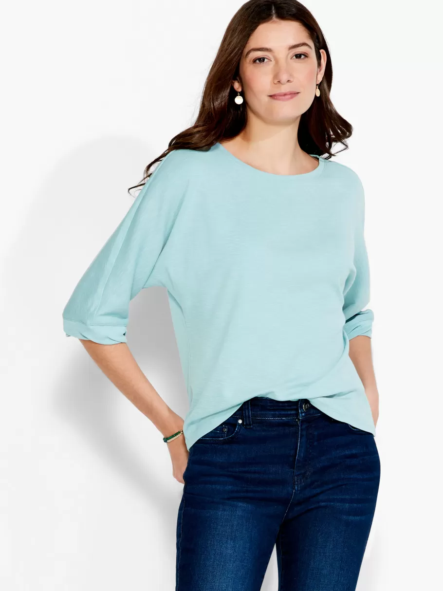 NIC+ZOE Nzt Boat Neck Dolman Sleeve Tee^Women Knit Tops + Tees