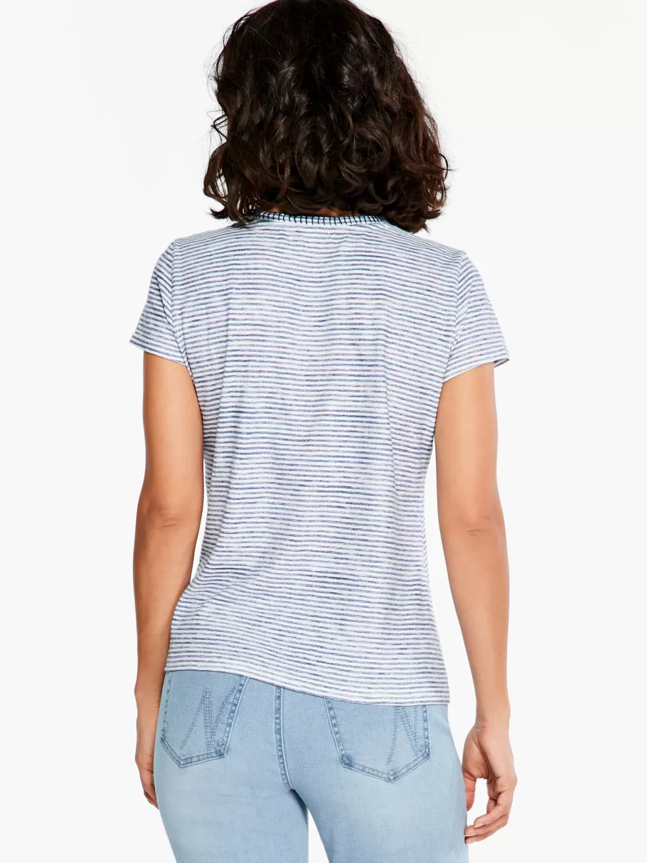 nzt_crew_neck_short_sleeve_stripe_tee_2.webp NIC+ZOE Nzt Crew Neck Short Sleeve Stripe Tee^Women Knit Tops + Tees